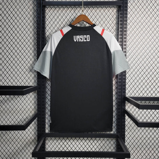 Camisa Vasco Treino 23/24 - Kappa Torcedor Masculina - Preto