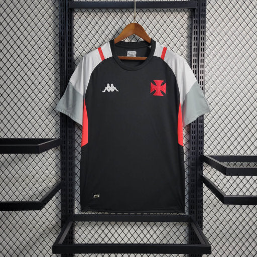 Camisa Vasco Treino 23/24 - Kappa Torcedor Masculina - Preto