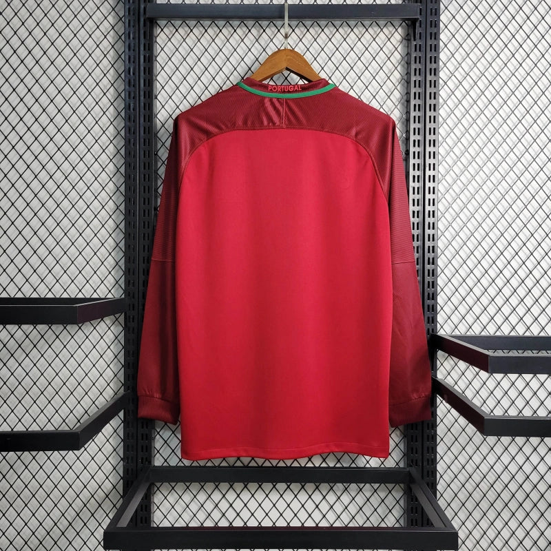 Camisa Portugal Titular 2016 - Versão Retro - Manga Comprida