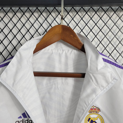 Jaqueta Corta Vento Reversível Real Madrid 23/24 - Branca