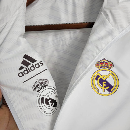 Jaqueta Corta Vento Reversível Real Madrid 23/24 - Branca
