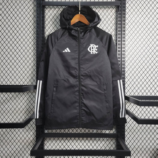 Jaqueta Corta Vento Flamengo Black 23/24 - Lançamento