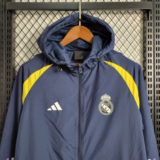 Jaqueta Corta Vento Treino Real Madrid 23/24 - Azul