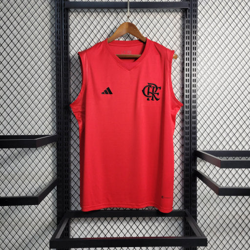Regata Flamengo Treino 23/24 - Adidas Torcedor Masculina - Vermelho