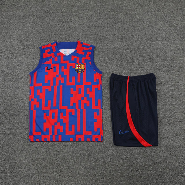Kit Regata Barcelona Treino 23/24 - Azul/Grená