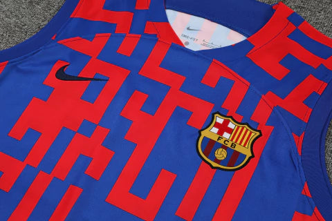 Kit Regata Barcelona Treino 23/24 - Azul/Grená