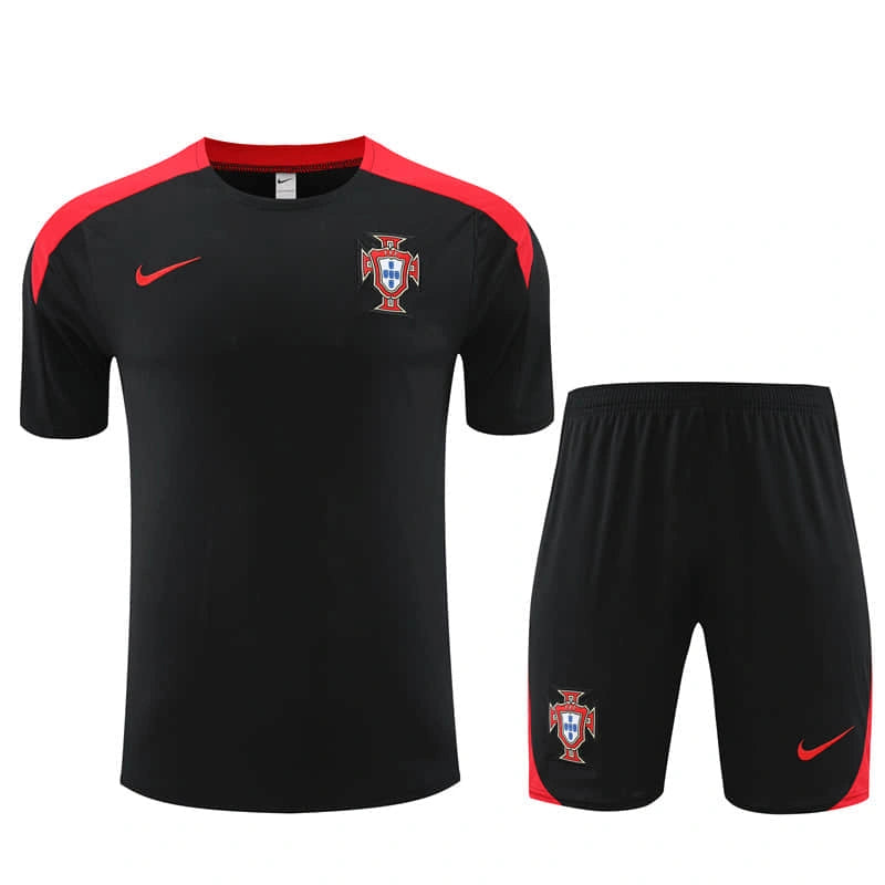 Conjunto de Treino Portugal 24/25 - Preto - Lançamento