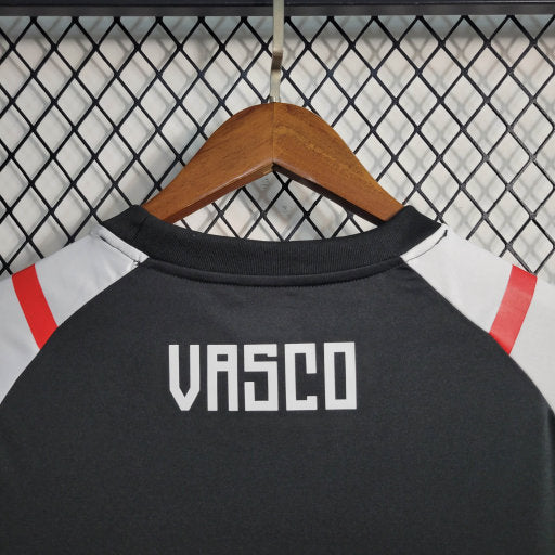 Camisa Vasco Treino 23/24 - Kappa Torcedor Masculina - Preto