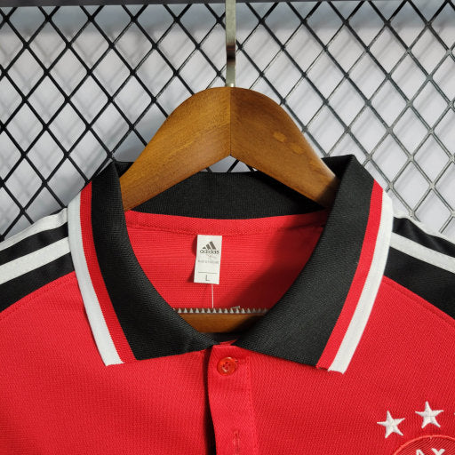 Camisa Polo Ajax Viagem 23/24 - Adidas Torcedor Masculina - Lançamento