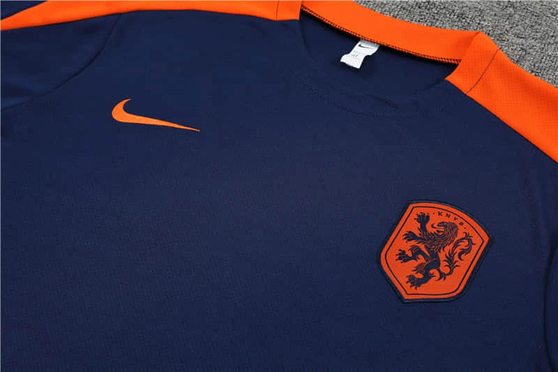 Conjunto de Treino Holanda 24/25 - Azul Marinho - Lançamento