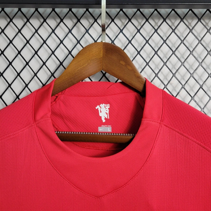Camisa Manchester United Titular 07/08 - Versão Retro - Manga Comprida