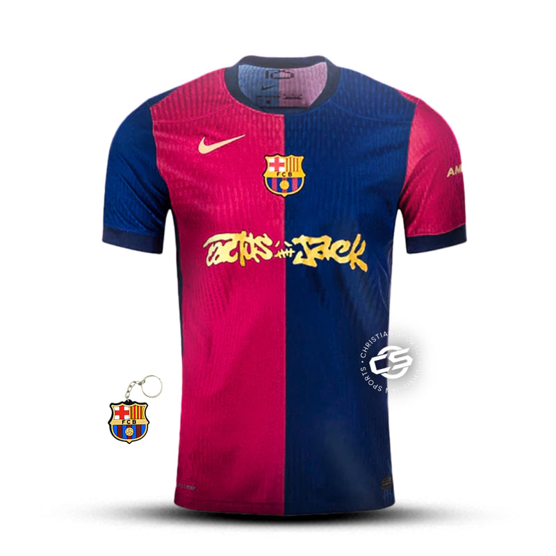 Camisa Barcelona Home x Travis Scott 24/25 - Nike Jogador Masculina - Lançamento