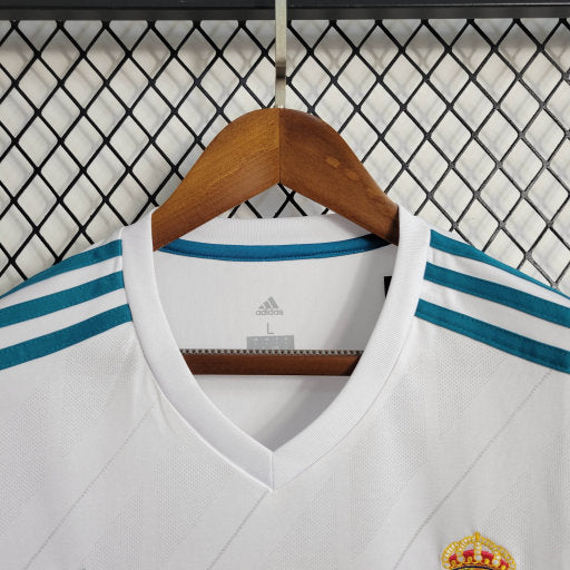 Camisa Real Madrid Home 17/18 - Versão Retro Manga Comprida