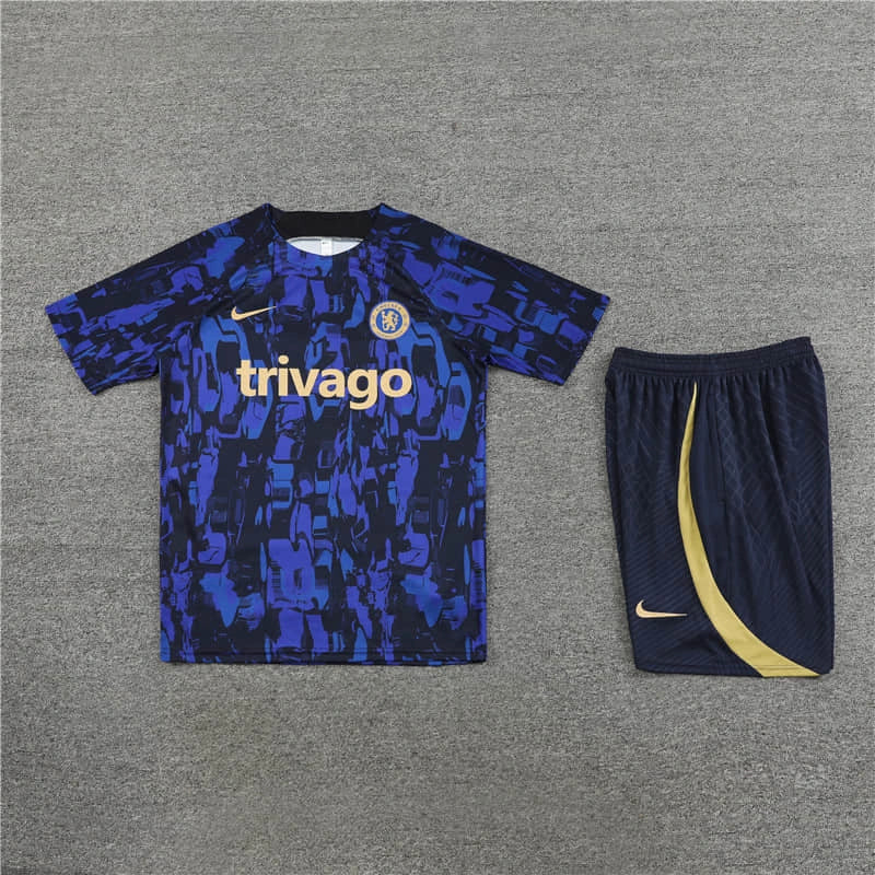 Conjunto de Treino Chelsea 24/25 - Azul e Preto - Lançamento