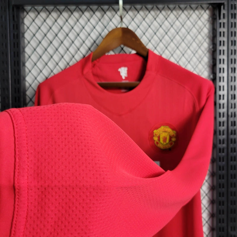Camisa Manchester United Titular 07/08 - Versão Retro - Manga Comprida