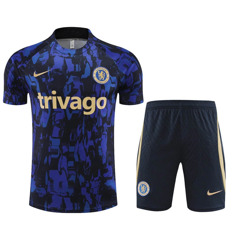 Conjunto de Treino Chelsea 24/25 - Azul e Preto - Lançamento