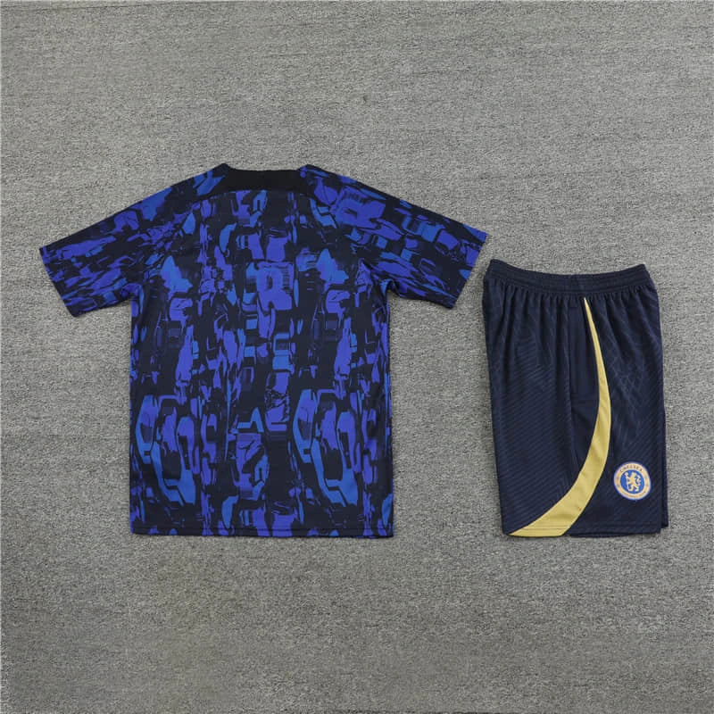 Conjunto de Treino Chelsea 24/25 - Azul e Preto - Lançamento