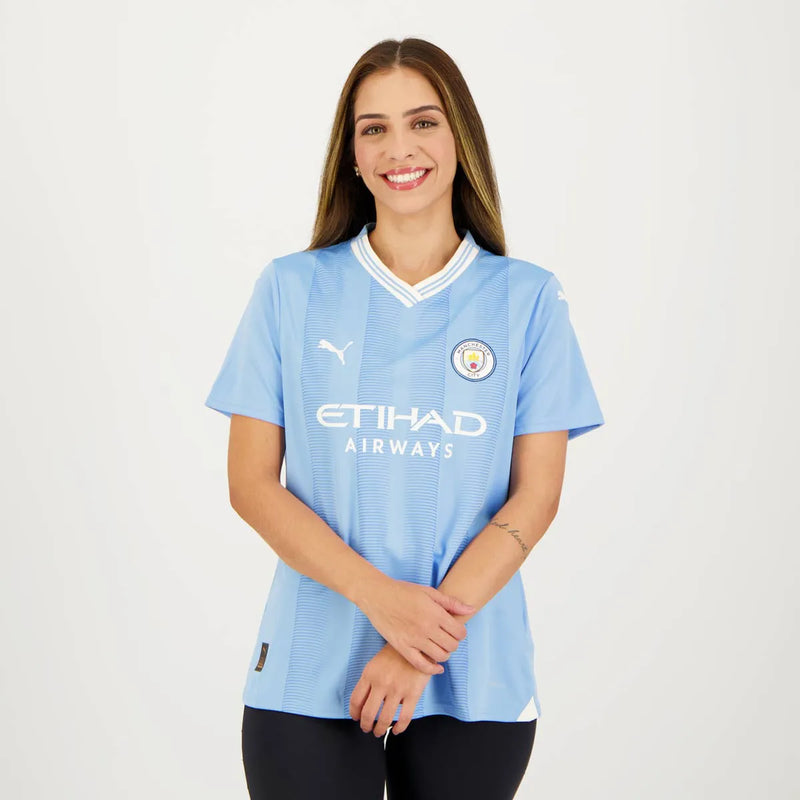 Camisa Manchester City Home 23/24 - Versão Feminina