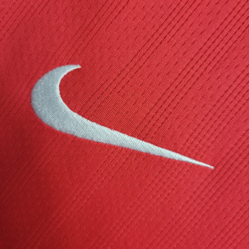 Camisa Manchester United Titular 07/08 - Versão Retro - Manga Comprida
