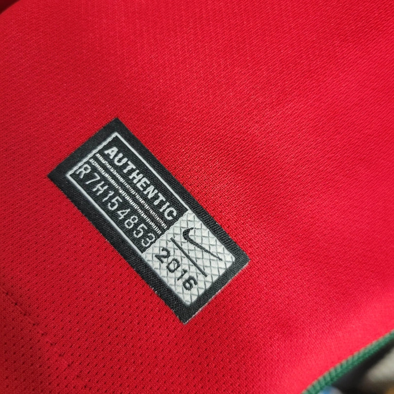 Camisa Portugal Titular 2016 - Versão Retro - Manga Comprida