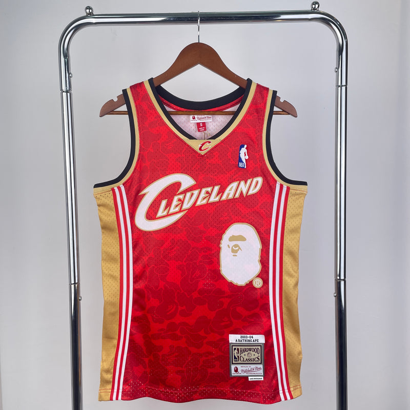Regata NBA Cleveland BAPE×M&N - Hardwood Classics