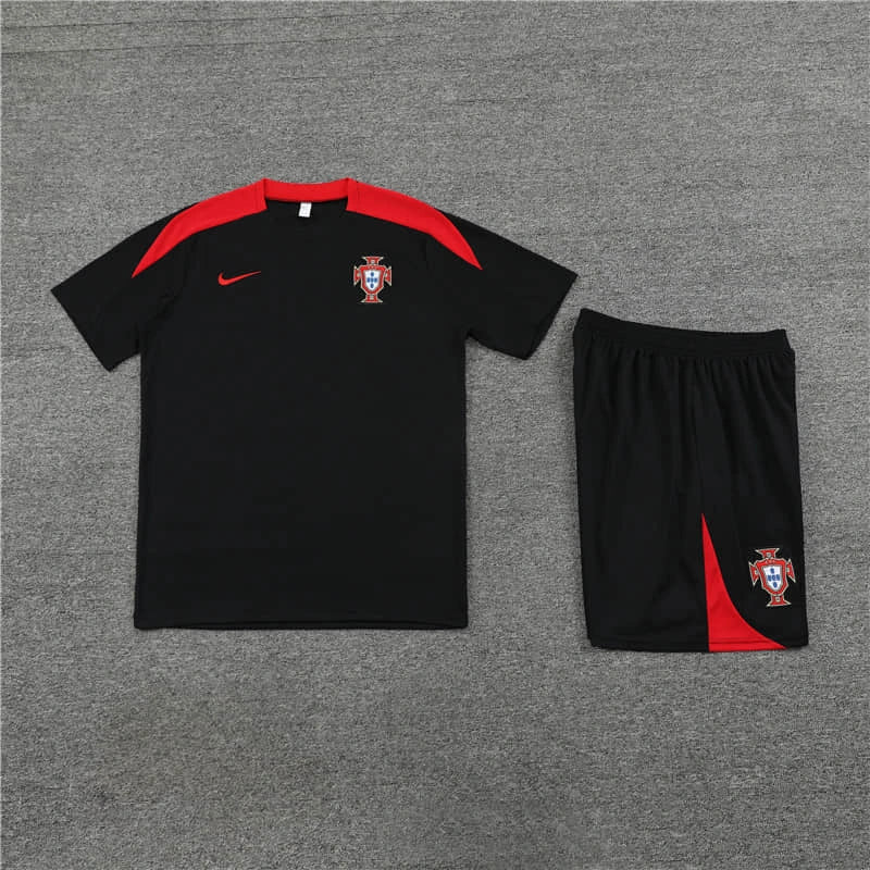 Conjunto de Treino Portugal 24/25 - Preto - Lançamento