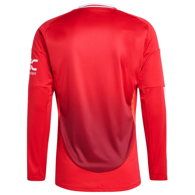 Camisa Manchester United Home 24/25 - Adidas Manga comprida - Torcedor