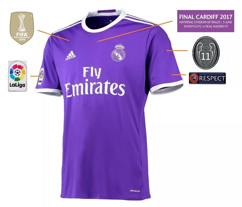 Camisa Real Madrid Away 16/17 - Kroos 8 - Retro