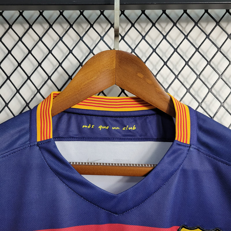 Camisa Barcelona Titular 15/16 - Versão Retrô